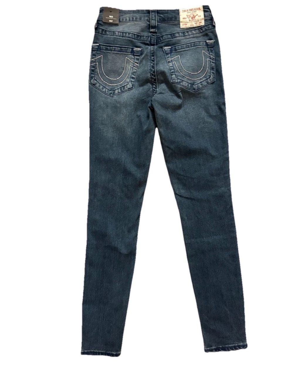 NWT TRUE RELIGION WOMENS HALLE HIGH RISE SUPER SKINNY JEAN Sz 27